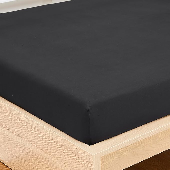 Twin Fitted Sheet Only with Full Elastic & Built in Corner Sheet Straps to - Image 4
