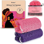 CORATED African Net Sponge Authentic, Shower Loofah Exfoliating Bath Sponge by CORATED