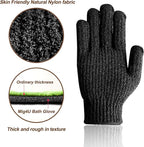 MIG4U Shower Exfoliating Scrub Gloves, Bathing Gloves Body Wash Dead Skin - Image 2