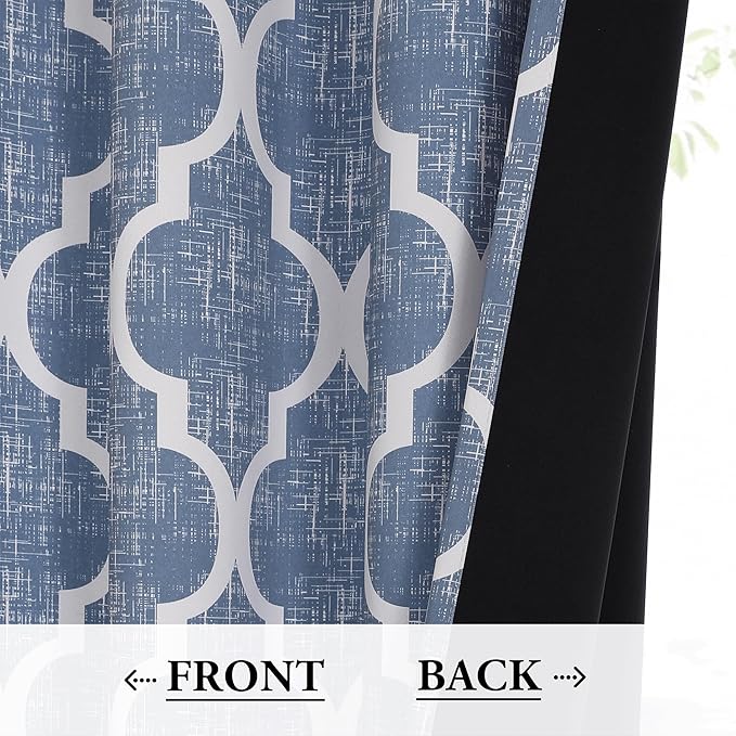 Beauoop Kitchen Cafe Valance Moroccan Tiles Print - Image 4