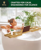ROYAL CRAFT WOOD Premium Foldable Bathtub Tray Caddy - Image 9