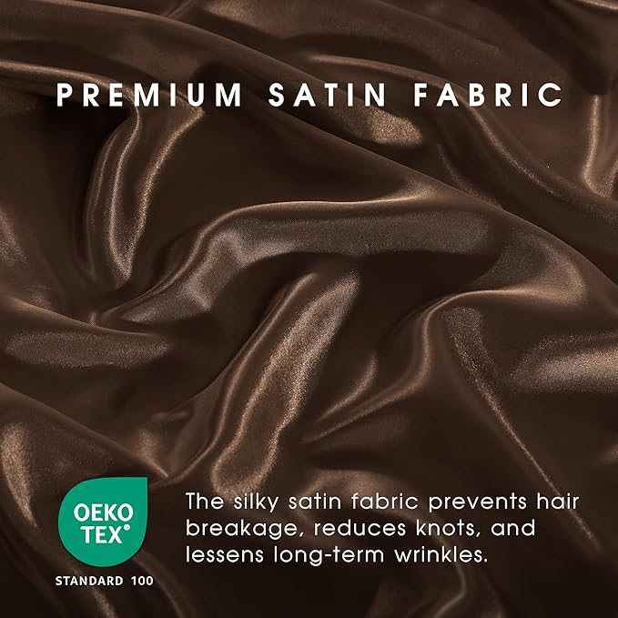 FreshCulture Satin Sheets Twin Size Bed Set - Image 5