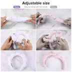 Ztomine Spa Headbands, Puffy Makeup Headbands - Image 4