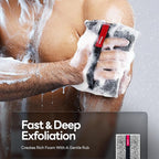 Caveem Exfoliating Body Scrubber, Large Bath and Body Scrub Buffer, Dual - Image 2
