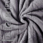 Tefici Electric Heated Blanket Throw, Super Cozy Soft 2-Layer Flannel 50" x 60" - Image 5