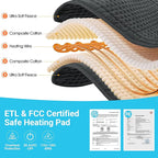 Boileau Electric Heating Pad for Back Pain and Period Cramps Relief, 3 Heating - Image 6