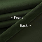 Joydeco Olive Green Velvet Curtains 72 inch Length 2 Panels, Luxury Blackout - Image 4