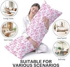Pink Chinoiserie Golden Retriever Dog 20x54 Body Pillow Cover - Image 3