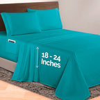 Elegant Comfort Luxurious 1500 Premium Hotel Quality Microfiber 4-Piece Sheet - Image 2