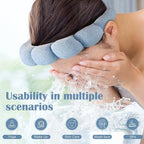 Ztomine Headbands, Makeup Removal, or Facial Mask Usage, Dark Khaki + Blue - Image 2