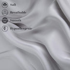 100% Mulberry Silk Pillowcase for Hair and Skin, - Image 3