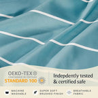 LuxClub 4 PC Cal King Size Sheet Set, Breathable Luxury Bed Sheets, Deep - Image 6