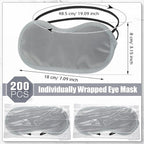 Tarpop 200 Pcs Eye Mask Sleeping Blindfold Eye Cover - Image 2