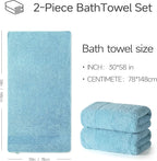 REDKISS Towels 2 Pack Luxury Extra Large Bath Towels Set 30 x 58 Inches – 100% - Image 2