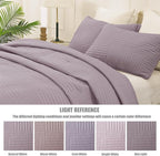 Whale Flotilla Ultra Soft King Quilt Bedding Set, Lightweight Microfiber Lilac - Image 5