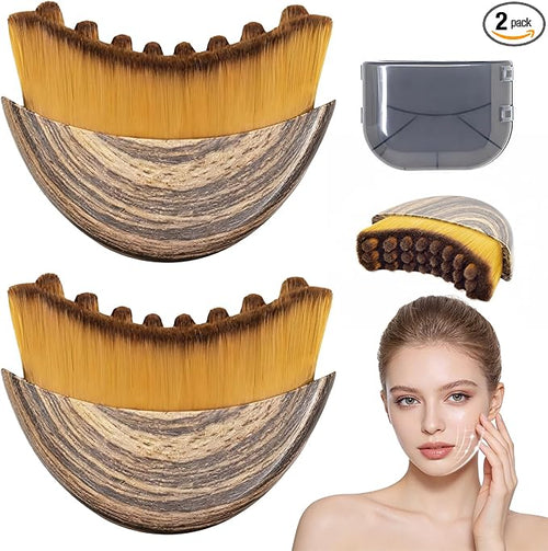 2 PCS Lymphatic Contour Face Brush, Manual Lymphatic Drainage Massager by Yqzjjust