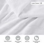 LANE LINEN 100% Cotton 4 Pack Bath Sheets - Image 6
