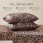 MR&HM Satin Bed Sheets with Elastic Corner Straps, Full Size Sheets Set - Image 2