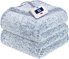 Sealy Electric Blanket Twin Size, Soft Sherpa Heated Blanket Single Control by Sealy