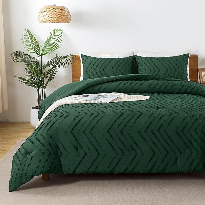 Andency Emerald Green Twin/Twin XL Comforter Set, Twin Bed Comforter - Image 6