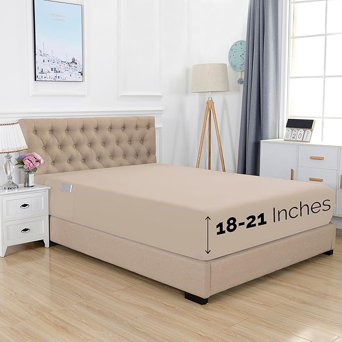 Elegant Comfort 1500 Premium Hotel Quality 18-21 Inches Deep by ELEGANTCOMFORT