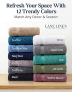 LANE LINEN Luxury 24 PCs Bath Towels Set - Image 10