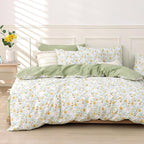 LEMIROE Floral Cotton Comforter Queen Size 3Pcs by LEMIROEBEDDING