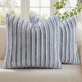 decorUhome Cozy Faux Fur Throw Pillow Covers 16x16 Set of 2 Decorative Soft by decorUhome