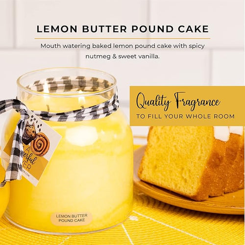 A Cheerful Giver — Lemon Butter Pound Cake - 34oz Papa Scented Candle Jar - - Image 2