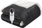 Electric Heated Blanket Throw Size 50"x60", Soft Flannel by Soypipo