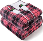 Pink Heated Blanket Electric, Queen Size 84X90, 10 Heat Levels/8 Hours Auto - Image 8