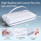 fulocean Cooling Travel & Camping Memory Foam Pillow - Image 6