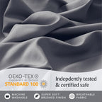 LuxClub 3 PC Twin XL Sheet Set, Deep Pockets Wrinkle Free Cooling Bed Sheets - Image 7
