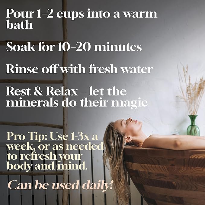Dead Sea Warehouse-Amazing Minerals Dead Sea Bath Salts, 100% Full Mineral - Image 6