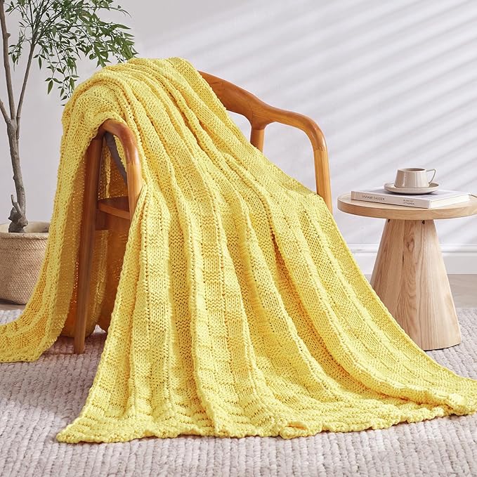 Knitted Weighted Blanket for Adult, No Beads Heavy Blanket 60” x 80'' 15lbs - Image 2