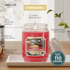 Candle-lite Fall Scented Candles, Apple Cinnamon Crisp, 18 oz Jar, Proudly - Image 3
