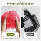 Bathway Loofah Bath Sponge, 2 Pack African Net Sponge Authentic, Exfoliating - Image 4