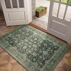 Washable 2x3 Entryway Rug, Boho Non-Slip Door Mat Vintage Distress Small Rugs by Hedwior