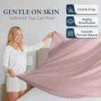 Lane Linen 100% Organic Cotton Full Size Flat Sheet Only - Image 3