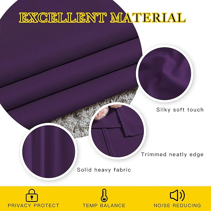NICETOWN Insulated Curtains Blackout Draperies - Image 5