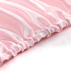 Homiest Blush Pink Satin Fitted Sheet Queen Size, Deep Pocket, Luxury & Ultra - Image 4