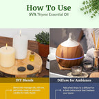SVA Thyme Essential Oil – 4 Fl Oz – 100% Natural Thyme Oil - Image 7