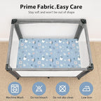 Baby Mini Crib Sheets Boy, Portable 38”x26” Pack and Play Sheets Fitted - Image 2