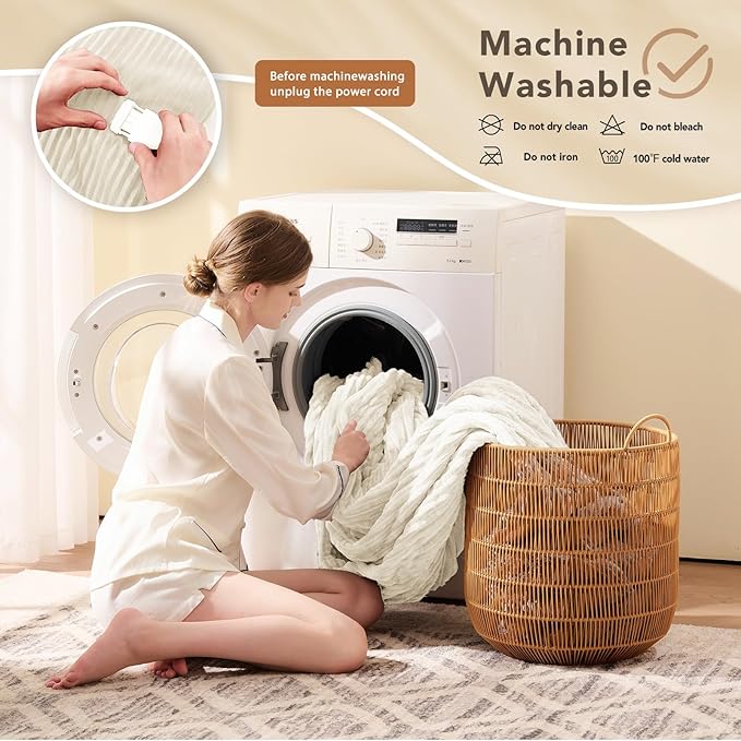 Homemate Electric Heated Blanket Twin Size - Image 7