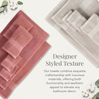 NY Loft 100% Cotton Towel Set 6 Piece | Super Soft & Absorbent Quick-Dry 2 Bath - Image 5
