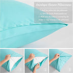NTBAY Body Pillow Cases Set of 2, 2 Pack Brushed Microfiber 20x54 Pillow Cases - Image 2