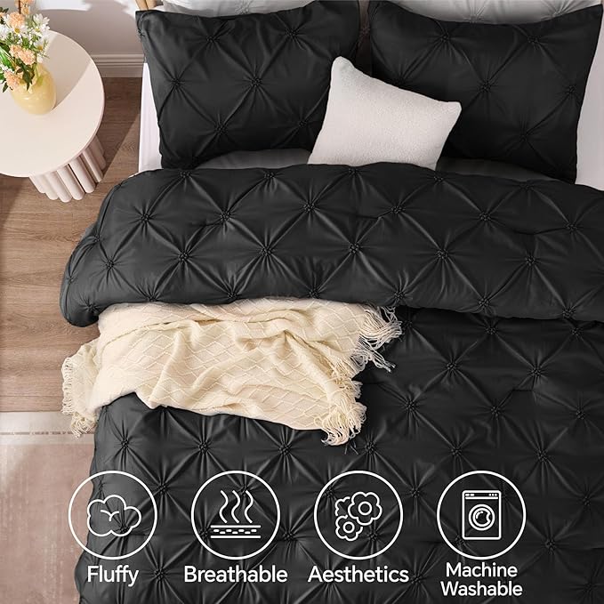 BEDELITE Black Twin Comforter Set - Image 5
