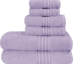 BOUTIQUO 6 Pack Cotton Towel Set, Contains 2 Bath Towels 28x55 inch, 2 Hand by BOUTIQUO
