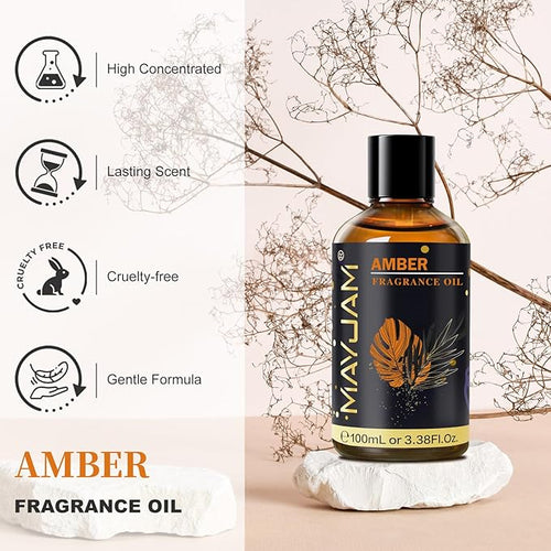 Amber Fragrance Oil Essential Oil, MAYJAM 3.38FL.OZ Amber Oil - Image 2