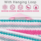 Pink Soft Towel Set, 2 Bath 28"x52", 2 Hand 16"x27", 2 Wash Cloth 13"x13 - Image 2